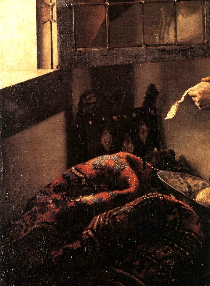 Johannes Vermeer - Girl Reading a Letter at an Open Window (detail) - WGA24616