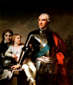 Johann-Baptist Lampi d. Ä. - Count Stanislas Felix Potocki and his Two Sons - WGA12413