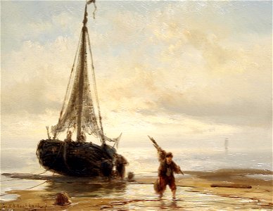 Johannes Hermanus Barend Koekkoek - Return of the fishing boat