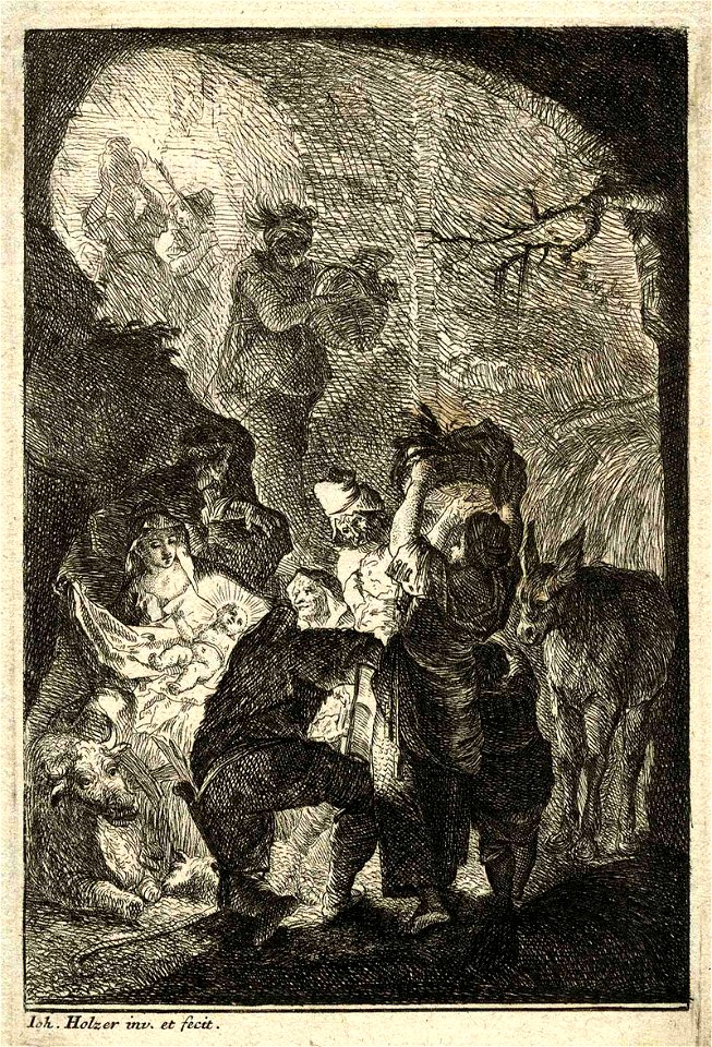 Johannes Holzer Anbetung der Hirten ubs G 0217 II