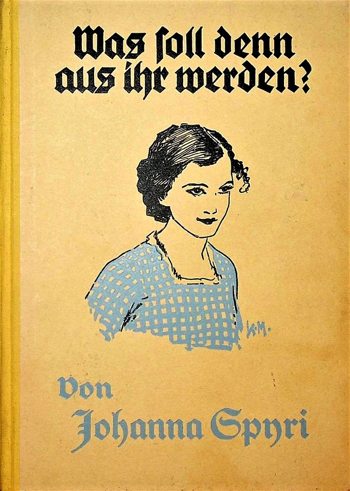 Johanna Spyri - Was soll denn aus ihr werden, 1934. Free illustration for personal and commercial use.