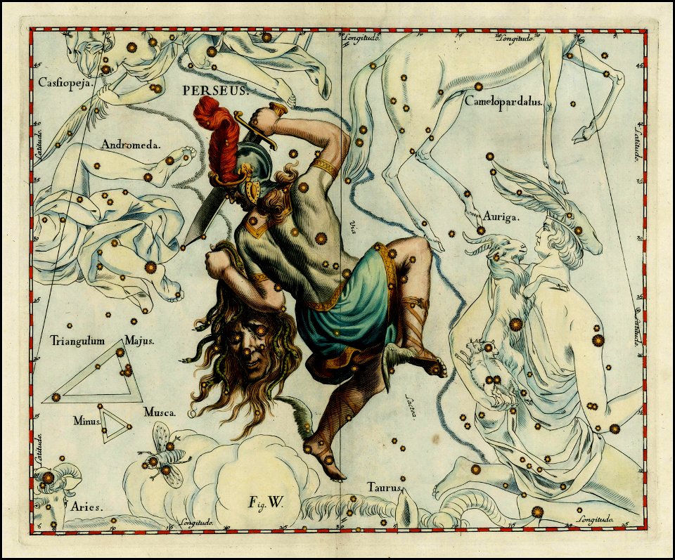 Johannes Hevelius - Perseus - Free Stock Illustrations | Creazilla