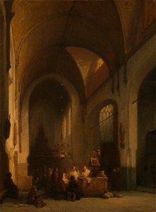 Johannes Bosboom - Zeven maal daags zingen wij uw lof - SA 367 - Amsterdam Museum