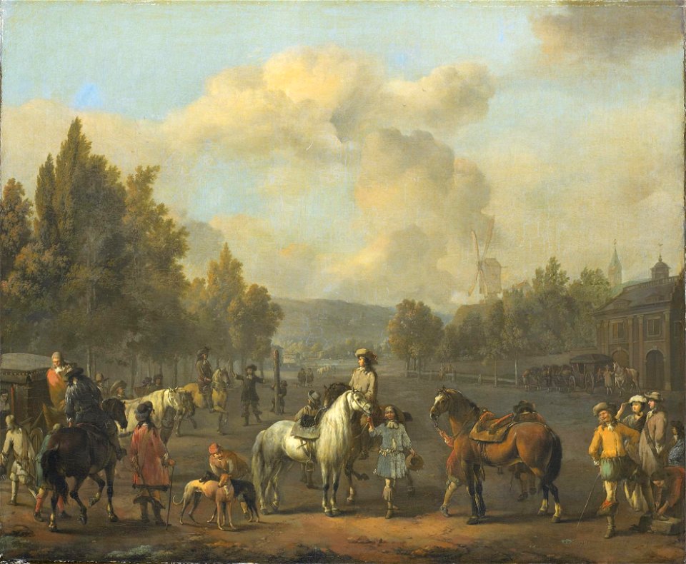 Johannes Lingelbach - De rijschool