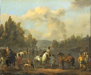 Johannes Lingelbach - De rijschool