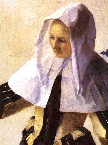 Johannes Vermeer - Young Woman with a Water Jug (detail) - WGA24665