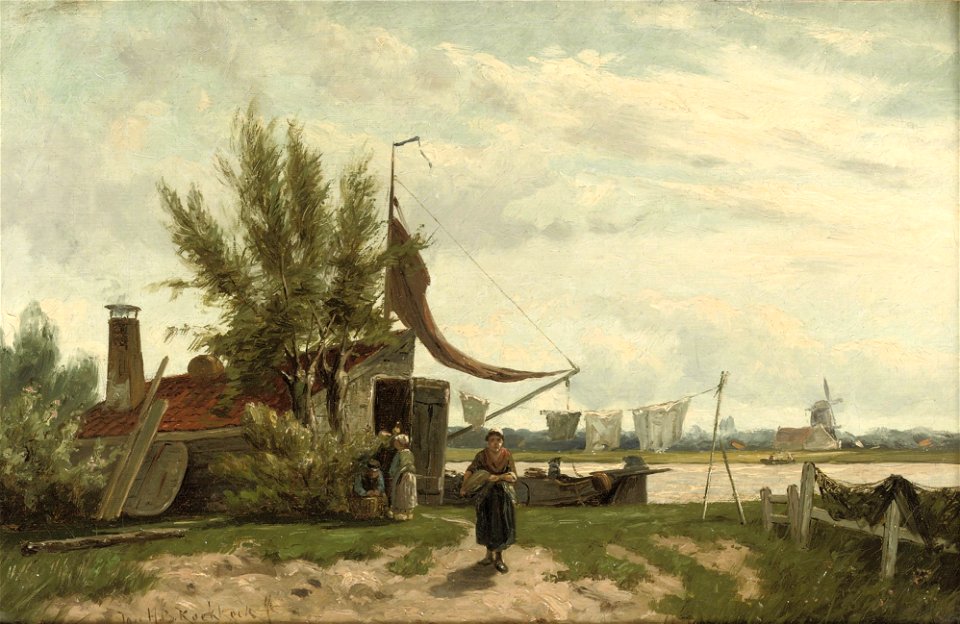Johannes Hermanus Barend Koekkoek - By the canal
