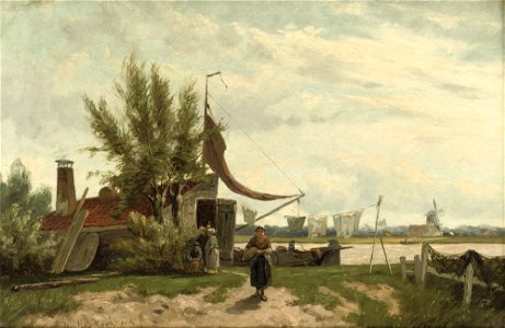Johannes Hermanus Barend Koekkoek - By the canal