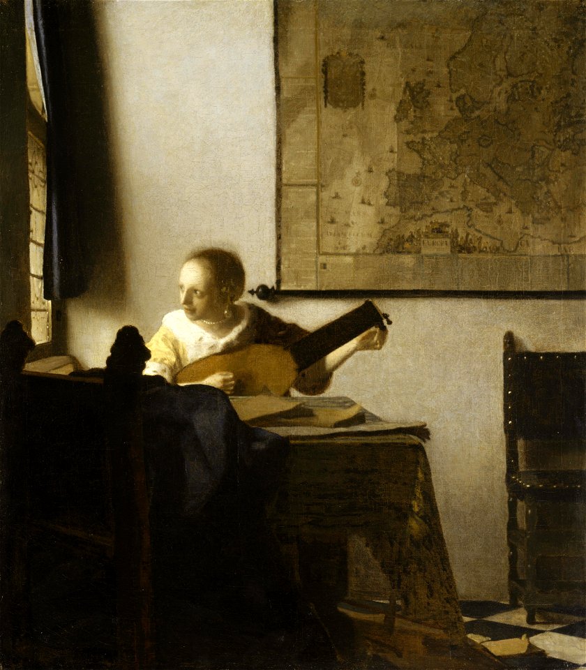 Johannes Vermeer - Woman with a Lute near a Window - WGA24655