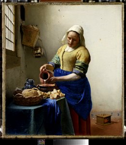 Johannes Vermeer - Het melkmeisje - rijksmuseum - 001