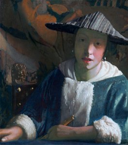 Johannes Vermeer - Girl with a flute (c 1665-1670)