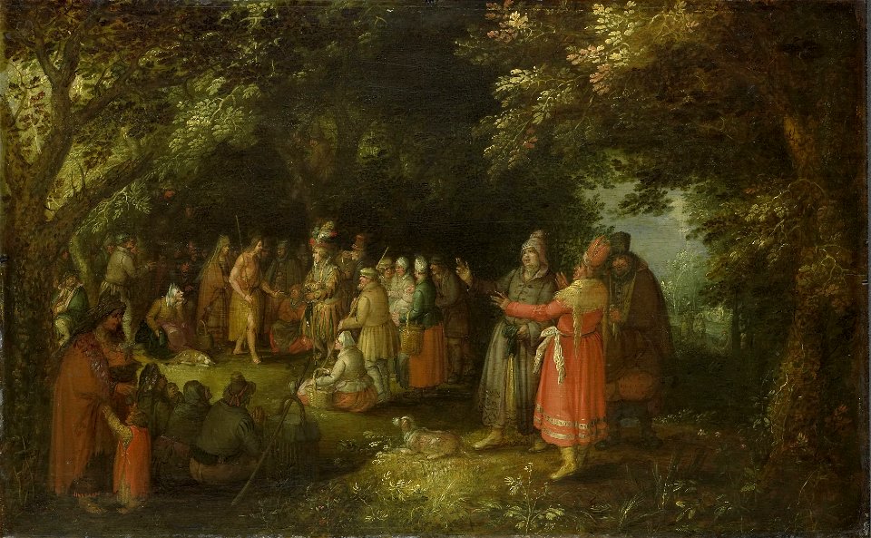 Johannes de Doper predikend Rijksmuseum SK-A-1782