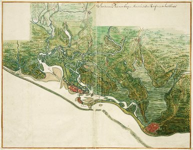Johannes Vingboons - De haven van Pharnambucq (1665)