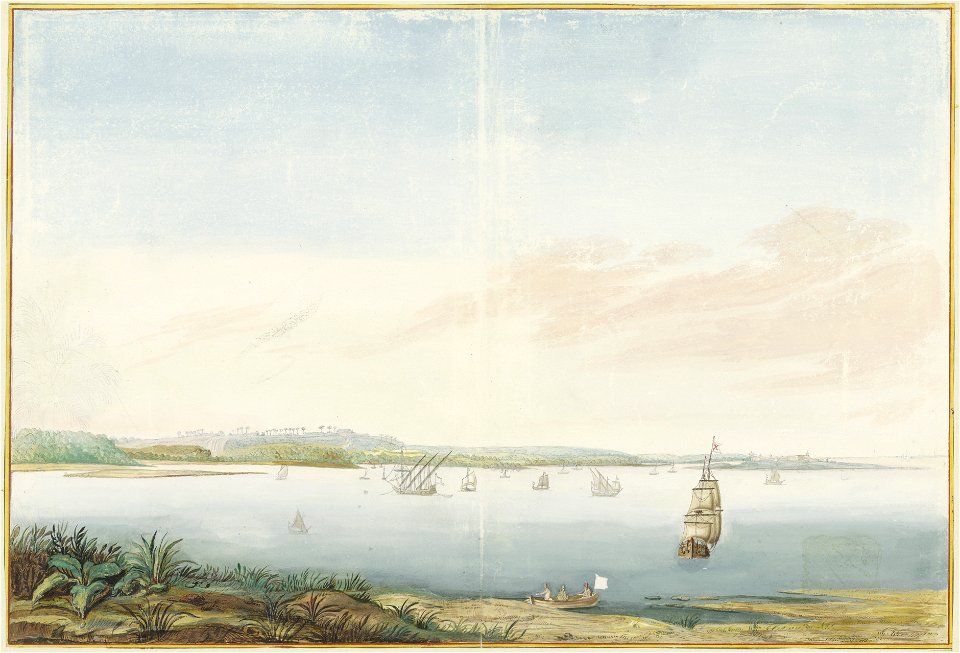 Johannes Vingboons - Gezicht op Tamaricca en Schoppestad (1665)