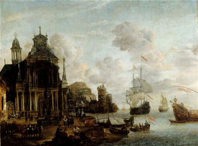 Johannes Storck - Harbour scene - A III 1838 - Finnish National Gallery
