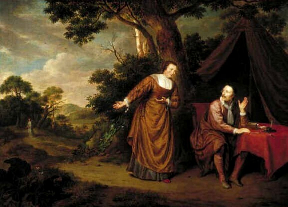 Johannes Mijtens - Jacob Cats en Cornelia Baars in een landschap - 1561 (OK) - Museum Boijmans Van Beuningen