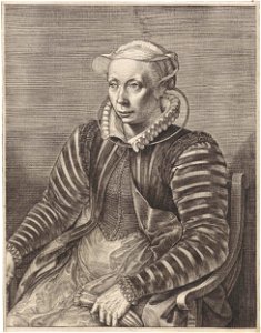 Johannes Wierix - Portrait of Volcxken Diericx 1579 RP-P-OB-67.071