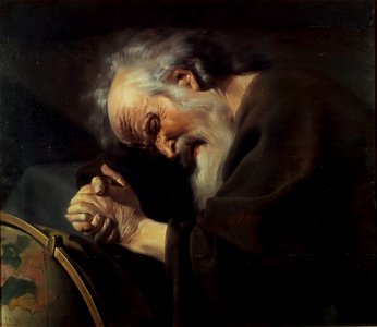 Johannes Moreelse - Heraclitus - Google Art Project. Free illustration for personal and commercial use.
