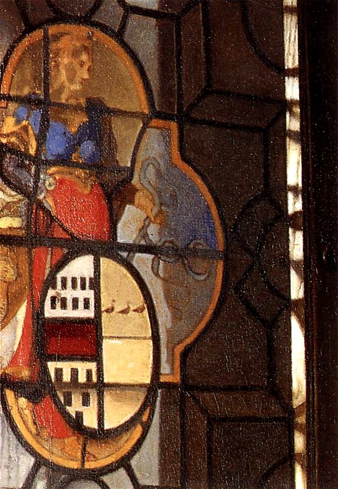 Johannes Vermeer - A Lady and Two Gentlemen (detail) - WGA24641