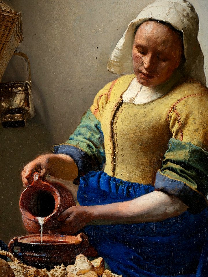 Johannes Vermeer - Het melkmeisje - Google Art Project (fragment)