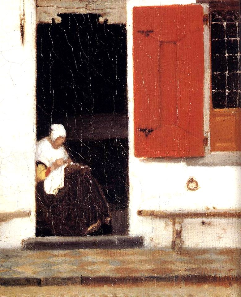 Johannes Vermeer - The Little Street (detail) - WGA24621