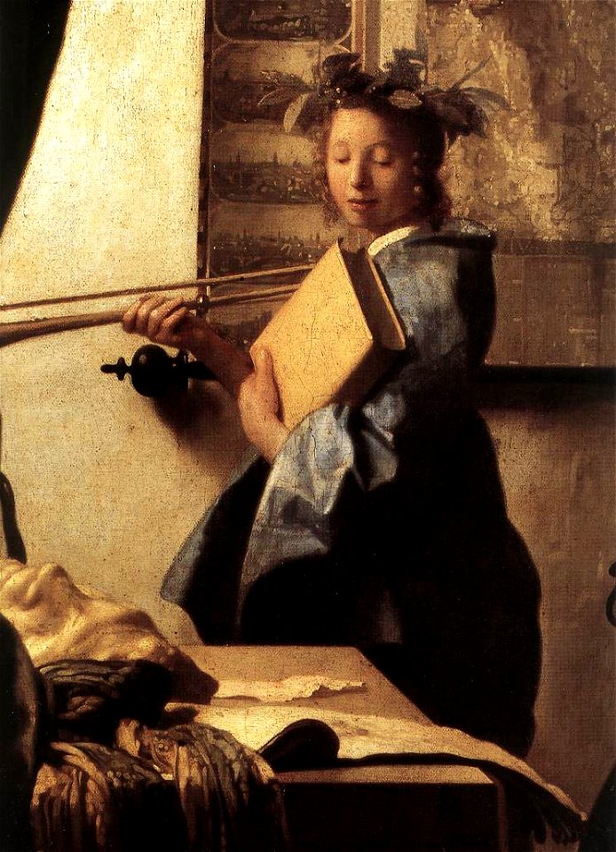 Johannes Vermeer - The Art of Painting (detail) - WGA24675