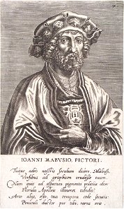 Johannes Wierix (Attr.) – Portrait of Jan Gossaert