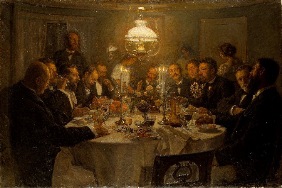 An Artist's Gathering (Viggo Johansen) - Nationalmuseum - 18608