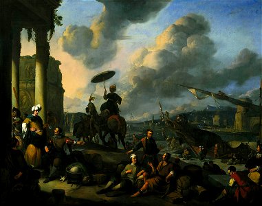 Johannes Lingelbach, Haven aan de Middellandse Zee