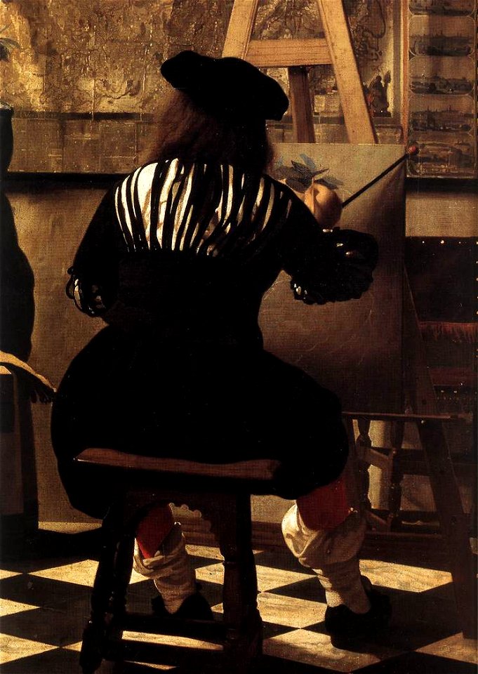 Johannes Vermeer - The Art of Painting (detail) - WGA24676