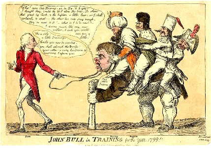 John Bull in training for the year 1799!! (BM 1868,0808.6809)