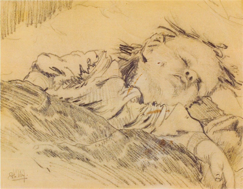 Johannessen - Tochter Solveig schlafend - ca 1916