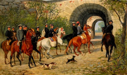 John Arsenius-Ryttare vid Uppsala slott