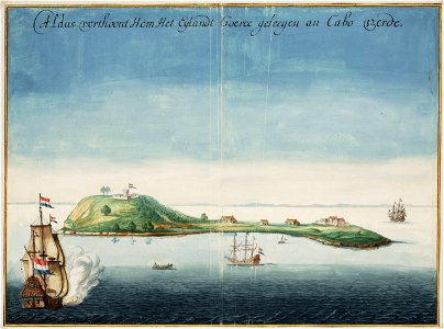 Johannes Vingboons - Aldus verthoont hem het eylandt Goeree geleegen an Cabo Verde (1665)