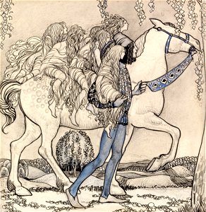 John Bauer-Hästen ledde han vid betslet