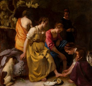 Johannes Vermeer - Diana and her Nymphs - 406 - Mauritshuis