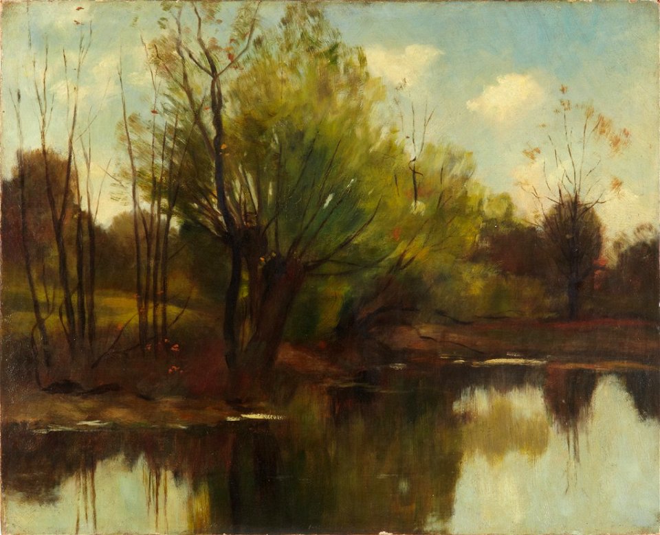 John Appleton Brown - Pond In The Woods - 1986.451 - Fogg Museum - Free 