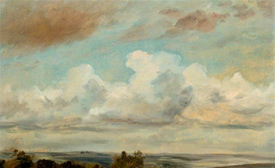 John Constable (1776-1837) - Cumulus Clouds over a Landscape - 1449136 - National Trust
