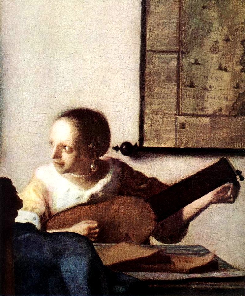 Johannes Vermeer - Woman with a Lute near a Window (detail) - WGA24656 ...