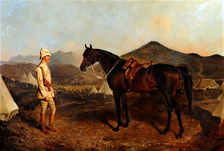 John Alfred Wheeler (1821-1903) - An Officer with His Charger - 960193 - National Trust