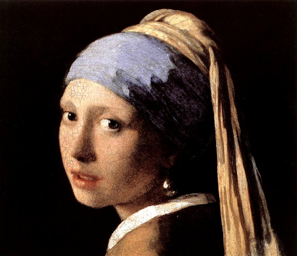 Johannes Vermeer - Girl with a Pearl Earring (detail) - WGA24667