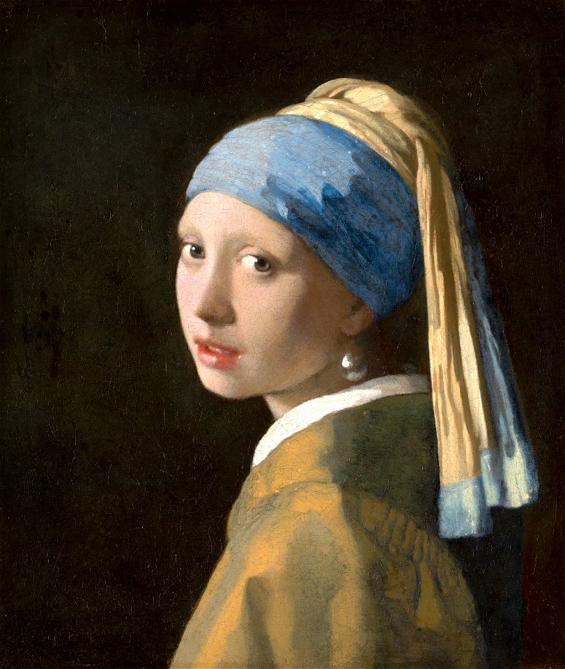 Johannes Vermeer - Girl with a Pearl Earring - 670 - Mauritshuis