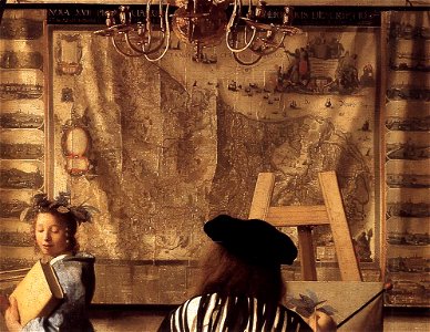 Johannes Vermeer - The Art of Painting (detail) - WGA24674