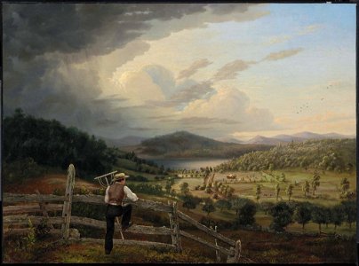 John Bradley Hudson, Jr. - Haying at Lapham's Farm, Auburn, Maine - 48.431 - Museum of Fine Arts