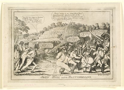 John Bull and the Baltimoreans - Wm. Charles, del et sculp. LCCN2002708989