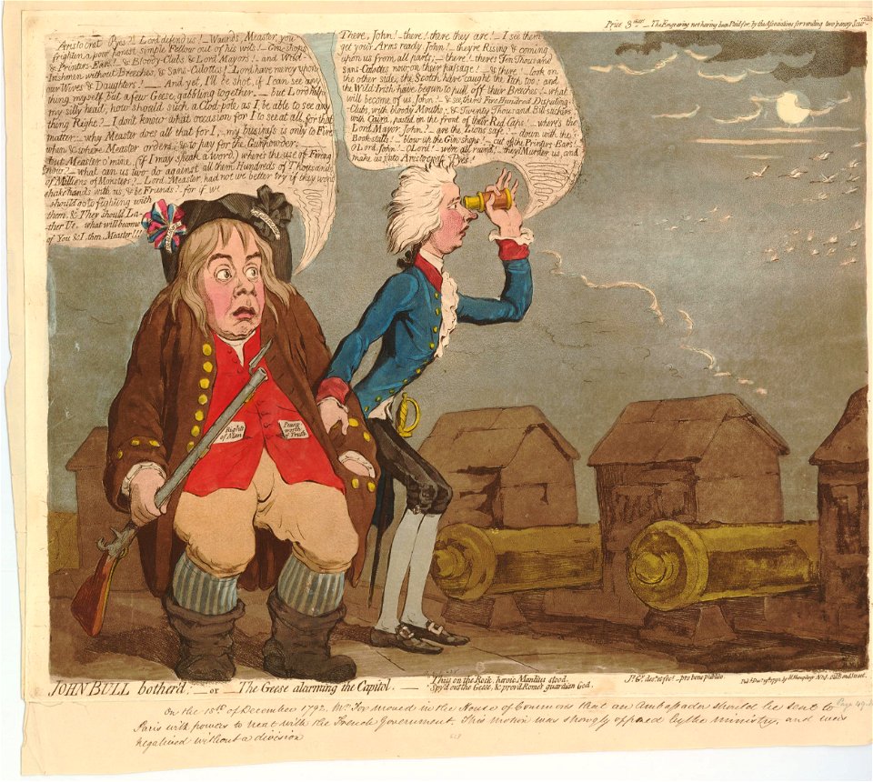 John Bull bother'd-or-the geese alarming the Capitol. (BM 1851,0901.628)
