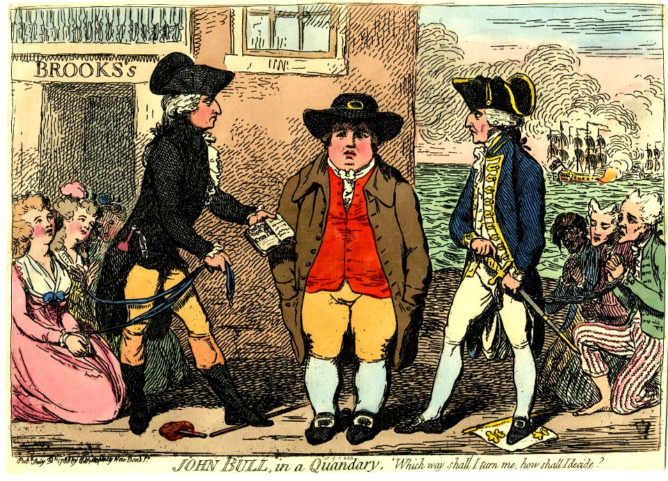 John Bull, in a quandary. (BM 1851,0901.423)
