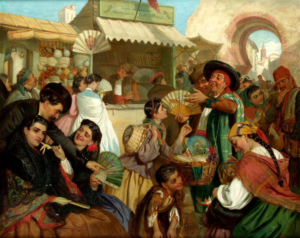 John Bagnold Burgess The fan seller