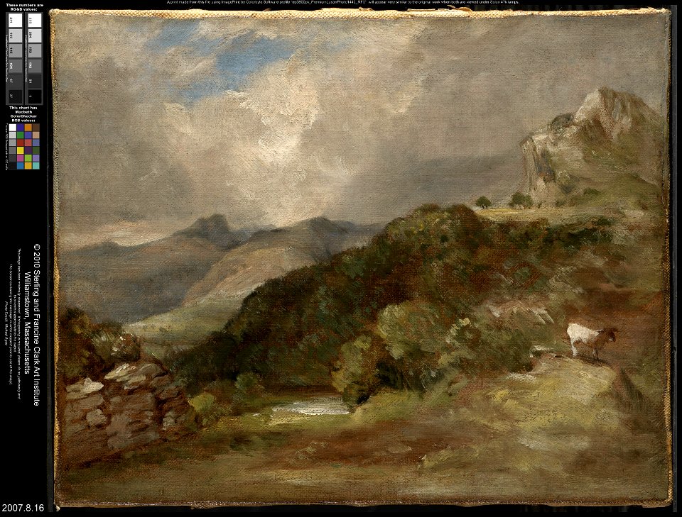 John Constable - Bow Fell, Cumberland - 2007.8.16 - Clark Art Institute