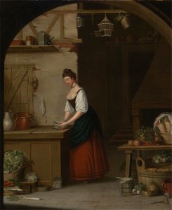John Atkinson - Girl Bundling Asparagus - Google Art Project